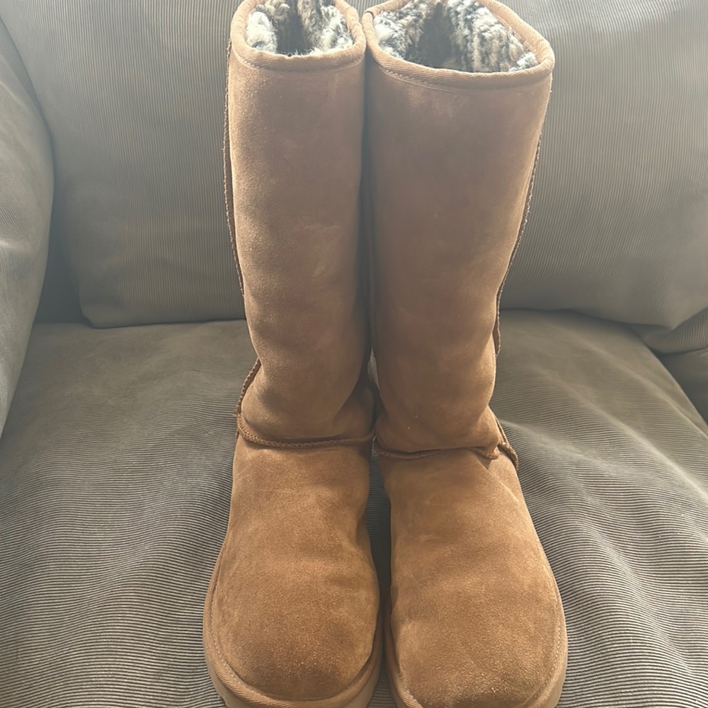 Ugg Classic Tall Boots Limited Edition Cheetah Print fur lining